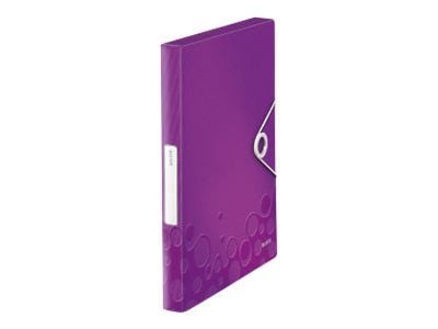 Leitz WOW - Boksfil - bokryggbredde: 30 mm - for A4 (210 x 297 mm) - kapasitet: 250 ark - metallisk rosa