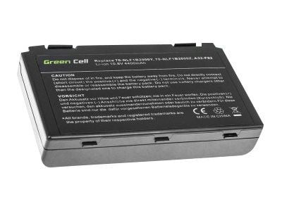 Green Cell - Batteri för bärbar dator (likvärdigt med: ASUS A32-F82) - litiumjon - 6-cells - 4400 mAh - svart - för ASUS K40; K50; K51; K60; K70