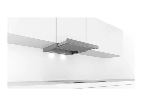 Bosch Serie | 4 DFL064A52 - Kåpa - teleskopisk - Fördjupning - bredd: 52.6 cm - djup: 29 cm - utsug och återcirkulering (-) - med inbyggd motor - s...