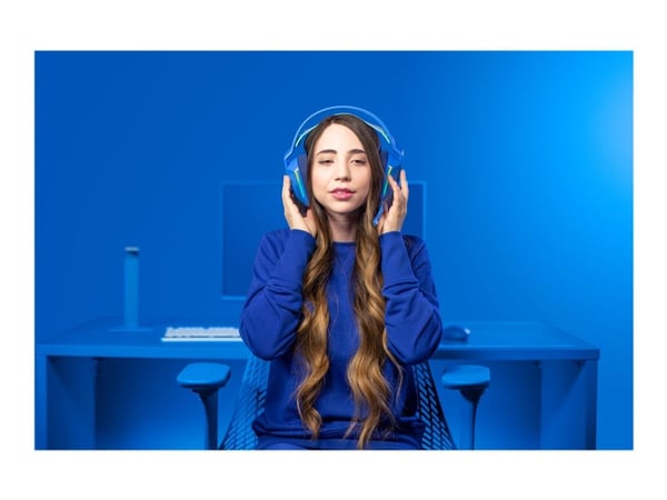 Logitech G G733 LIGHTSPEED Wireless RGB Gaming Headset - Headset - fullstorlek - 2,4 GHz - trådlös - blå