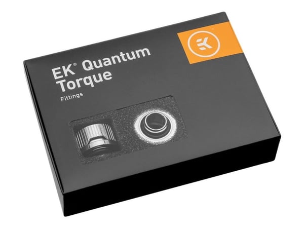 EkWaterBlocks EK-Quantum Torque HTC 16 - Armatur for væskekjølesystem - nikkel (en pakke 6)