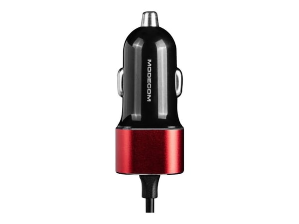 MODECOM MC-CU2K-09-TC - Bilstrømadapter - 2 utgangskontakter (USB, USB-C) - svart