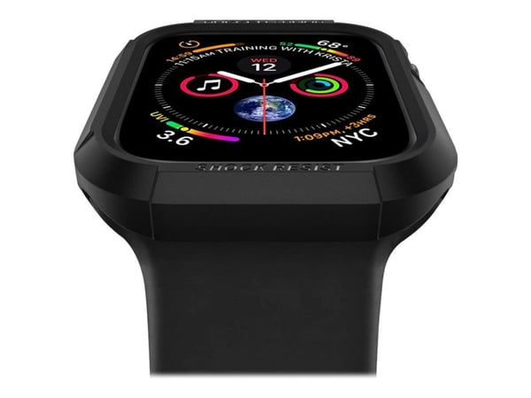 Spigen Rugged Armor - Støtfanger for smartarmåndsur - robust - termoplast-polyuretan (TPU) - svart