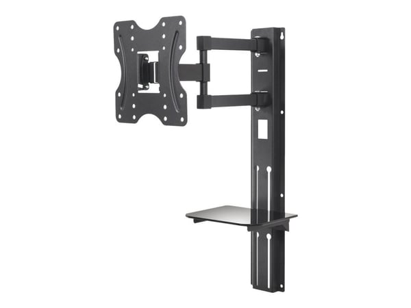 Maclean MC-771 - Brakett - for TV, DVD - metall, glass - svart - skjermstørrelse: 23"-42" - veggmonterbar Maclean MC-771 - Brakett - for TV, DVD - metall, glass - svart - skjermstørrelse: 23"-42" - veggmonterbar