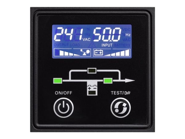 Eaton 9E, Taajuuden kaksoismuunnos (verkossa), 1 kVA, 800 W, 100 V, 300 V, 50/60 Hz
