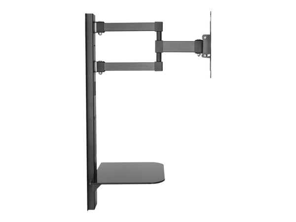 Maclean MC-771 - Brakett - for TV, DVD - metall, glass - svart - skjermstørrelse: 23"-42" - veggmonterbar
