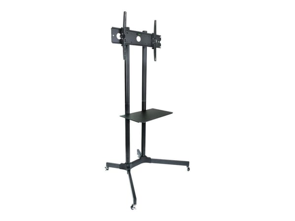 ART S-08A - Vogn - for flatpanel - metall - pulverbelagt svart - skjermstørrelse: 30"-65"