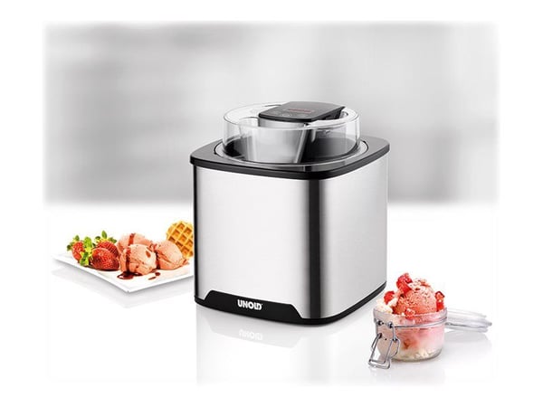 UNOLD 48855 Gelato - Iskremmaskin - 1.5 liter - 12 W - rustfritt stål / svart