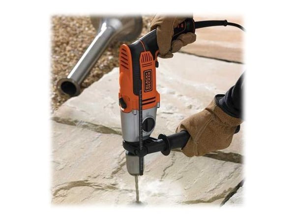 BLACK+DECKER KR1102K-QS - Hammerbor - 1110 W - 2 hastigheter - nøkkelfri borhylse 13 mm - 74 N·m