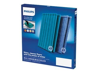 Philips XV1700 - Mikrofiberputesett - for støvsuger - for 8000 Series; SpeedPro Aqua FC6728; SpeedPro Max FC6904; SpeedPro Max Aqua FC6901, FC6904