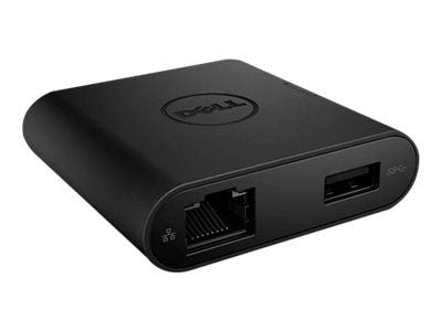 Dell DA200 - Extern videoadapter - USB-C - D-Sub, HDMI - för Inspiron 5502, 7306 2-in-1; Precision 75XX; Vostro 53XX, 5502, 7500; XPS 13 93XX