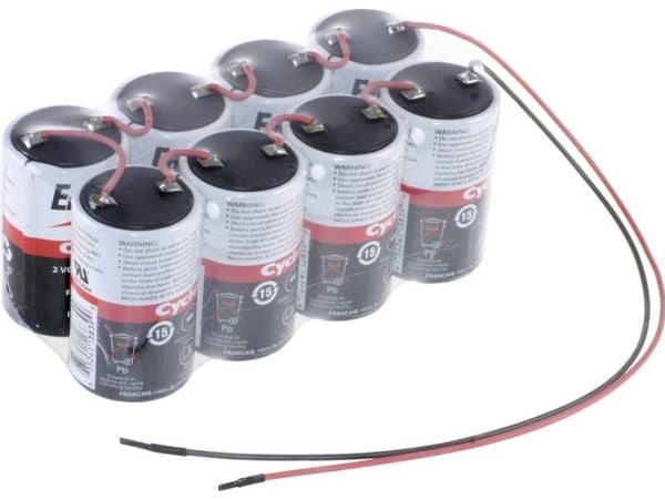 EnerSys Hawker Cyclon BC F2x4 blybatteri 16 V 5 Ah vedlikeholdsfritt