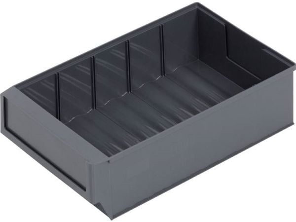 Alutec 66028 Oppbevaringskasser (L x B x H) 300 x 183 x 81 mm mørkegrå 1 stk