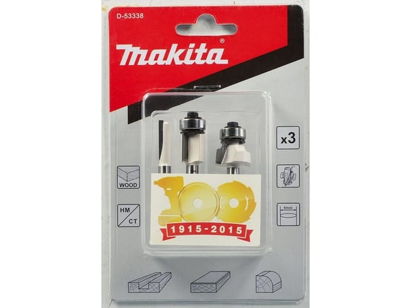 Makita - Fresekutter - for tre - 3 deler - for Makita RT001GM205