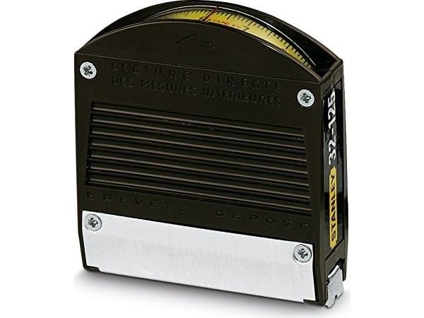 Stanley 0-32-125, ABS-synteettinen, Musta, Keltainen, 3 m, 12,5 mm
