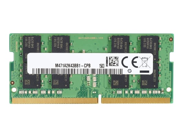 HP - DDR4 - modul - 8 GB - SO DIMM 260-pin - 3200 MHz / PC4-25600 - 1.2 V - ej buffrad - icke ECC - för Elite Slice G2 (SODIMM); EliteDesk 705 G5 (...