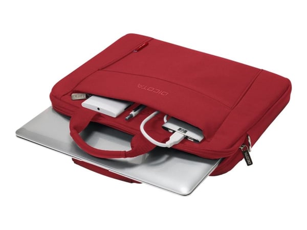 DICOTA Eco Slim Case BASE - Notebookbæreveske - 13" - 14.1" - rød