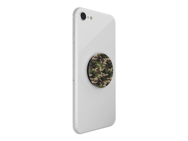 PopSockets PopGrip - Fingergrep/stativ for mobiltelefon - Woodland Camo