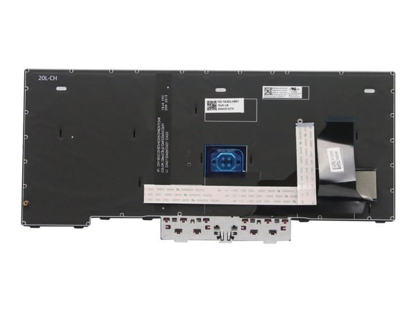 Chicony - Erstatningstastatur for bærbar PC - med ClickPad, Trackpoint - bakbelysning - QWERTY - Engelsk - Europa - svart - for ThinkPad L14 Gen 1 ...