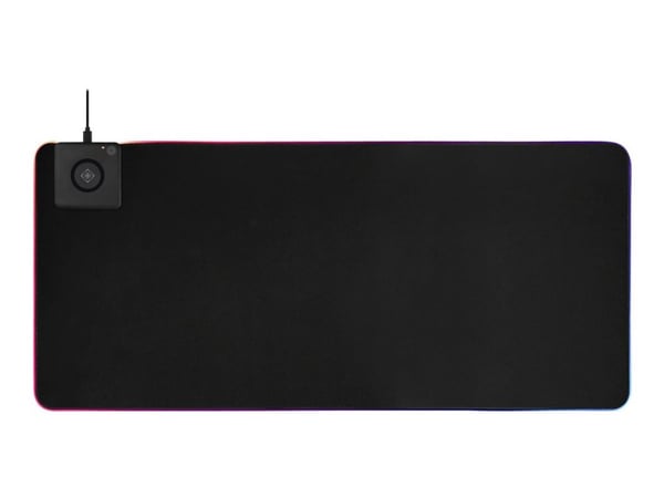 Deltaco GAM-092, Musta, Yksivärinen, Neopreeninen, USB-virta, Pelihiirimatto