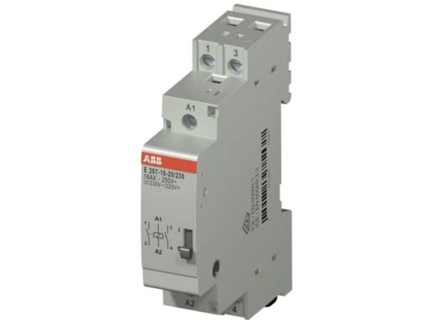 ABB E297-16-20/230, Harmaa, 250 V, 50 - 60 Hz, 230 V, 16 A, 18 x 62 x 85 mm