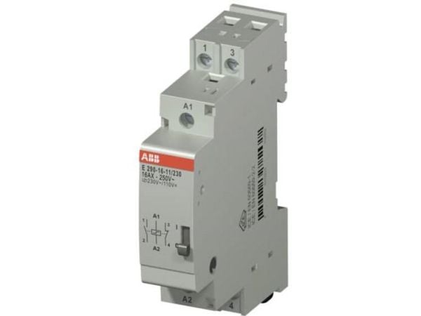 ABB E290-16-11/230, Harmaa, 250 V, 50 Hz, 16 A, 18 x 62 x 85 mm, 122 g