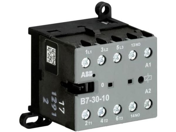 ABB B7-30-10-80, Telineasennettava, Musta, Harmaa