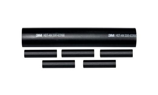 3M TE100050950, Kutistesukka, Musta, 5 kpl, 135 °C