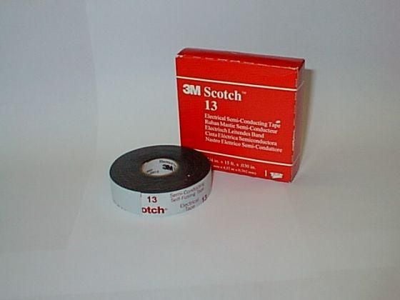 3M gummibånd (L x B) 4,5 m x 19 mm svart silikon-gummi Scotch 13, innhold: 1 rull (HT-0020-0032-7)