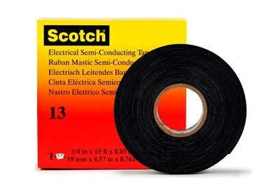 3M gummibånd (L x B) 4,5 m x 19 mm svart silikon-gummi Scotch 13, innhold: 1 rull (HT-0020-0032-7)