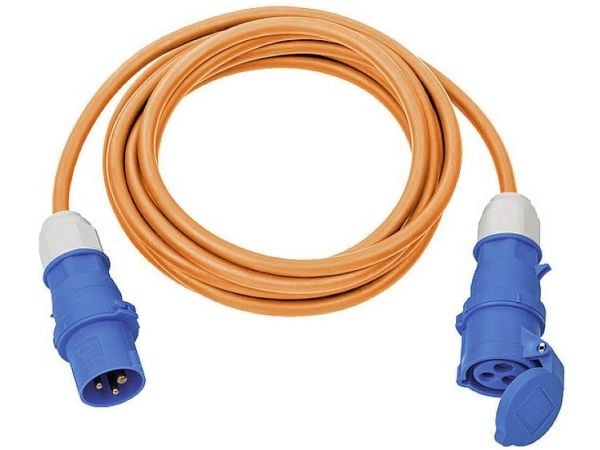 Brennenstuhl 1167650605, 5 m, 2 AC-pistorasia(a), Ulkona, IP44, Oranssi, 230 V