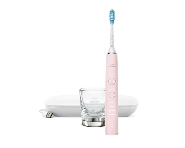 Philips Sonicare DiamondClean 9000 HX9911 - Tannbørste - trådløs - rosa