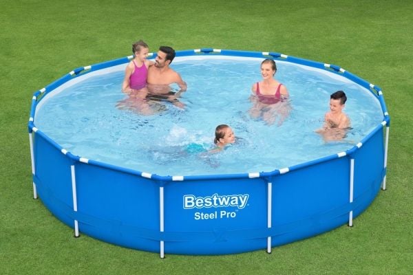 Bestway 5612E, 8680 l, Innrammet basseng, Voksen og barn, Blå, 25,1 kg