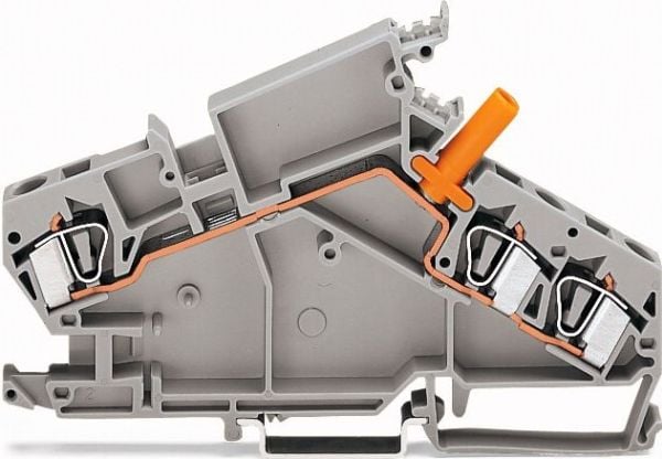 Wagon läpivientiliitin 6mm2 jännitemuuntajille harmaa (282-866)