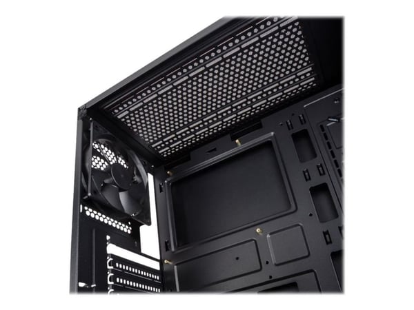 Kolink Stronghold - Tower - utökad ATX - genomskinlig sidopanel (härdat glas) - ingen strömförsörjning (ATX) - svart - USB/ljud