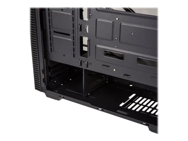 Kolink Stronghold - Tower - utökad ATX - genomskinlig sidopanel (härdat glas) - ingen strömförsörjning (ATX) - svart - USB/ljud