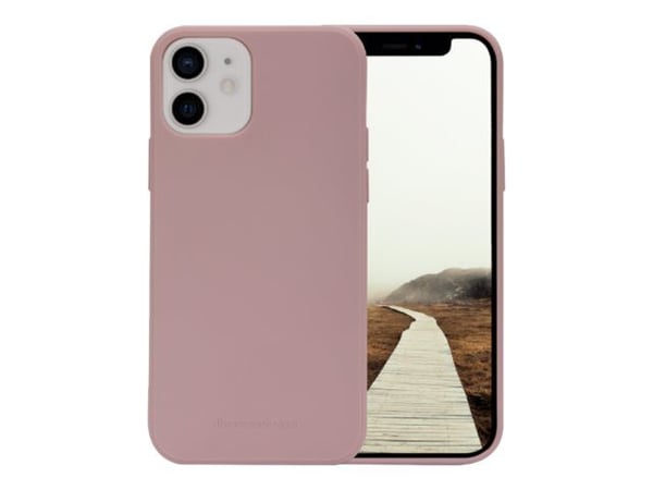 dbramante1928 Greenland - Bakdeksel for mobiltelefon - 100 % resirkulerbar plast - rosa sand - for Apple iPhone 12, 12 Pro
