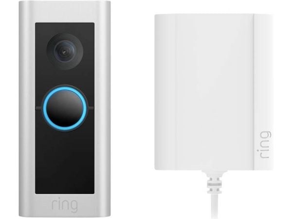 Ring Video Doorbell Pro 2 Plug-in, Nikkeli, Satiini teräs, Koti, 150°, 150°, Langaton, 802.11b, 802.11g, Wi-Fi 4 (802.11n), Wi-Fi 5 (802.11ac)