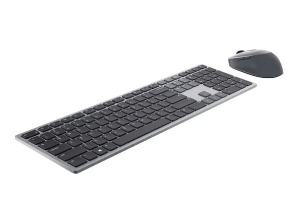 Dell Pro Plus Keyboard and Mouse KM7321W - Sats med tangentbord och mus - trådlös - 2.4 GHz, Bluetooth 5.0 - QWERTY - USA, internationellt - Titan ...