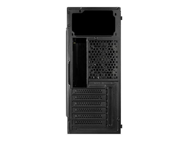 AeroCool Streak - Tower - ATX - genomskinlig sidopanel (akryl) - ingen strömförsörjning (ATX) - svart - USB/ljud