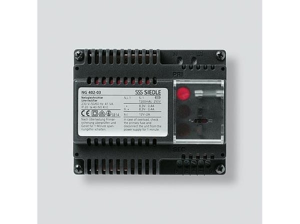 Siedle NG 402-03, lajittelija, Siedle, 200 mA, CE, 107 mm, 60 mm