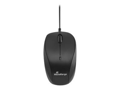 MediaRange MROS216 - Mus - optisk - 3 knapper - trådløs - 2.4 GHz - USB trådløs mottaker - svart