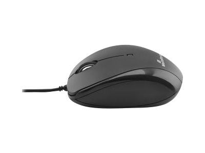 MediaRange MROS216 - Mus - optisk - 3 knapper - trådløs - 2.4 GHz - USB trådløs mottaker - svart