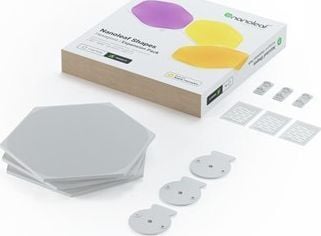 Nanoleaf Shapes Expansion pack - Trådløst lyssett - LED x 3 - 16 millioner farger - 1200-6500 K - sekskant