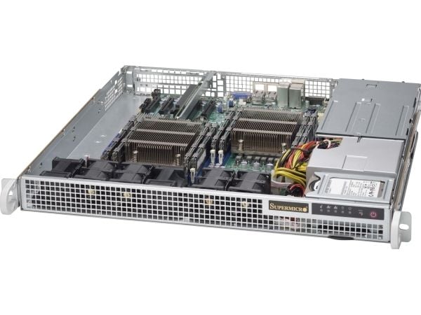 Supermicro SC514 R407C - Rackmonterbar 1U - utvidet ATX (E-ATX) - SATA/SAS - ikke-driftsutskiftbar 400 watt
