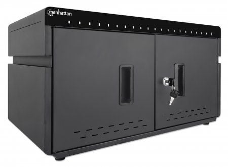 Manhattan 715959, Kabinett for håndtering av bærbare enheter, Svart, Bord, 2,2 cm, 26,4 cm, 23,5 cm