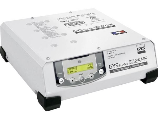 GYS FLASH 50.24 HF automatisk lader 6/12/24 V 50 A (029620)