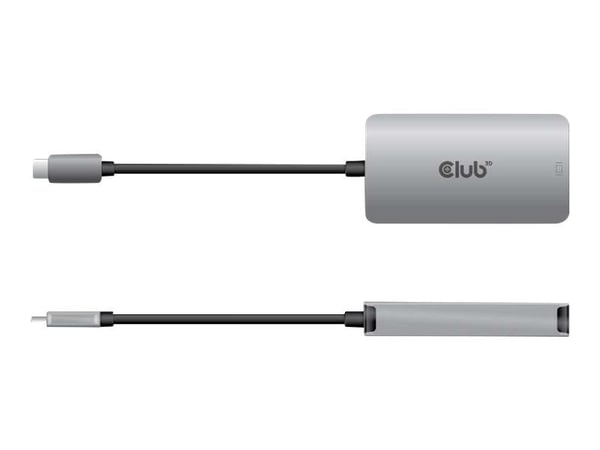 Club 3D - Videoadapteri - 24 pin USB-C han til DVI-I hun - 4K tuki