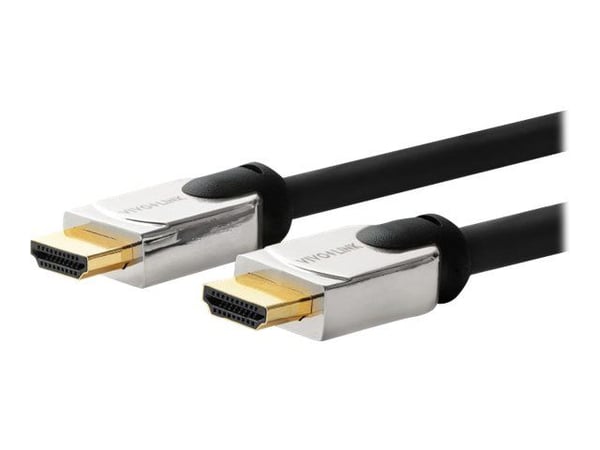 Vivolink PROHDMIHDM20 HDMI-kabel 20 m HDMI typ A (standard) Svart - Silver (PROHDMIHDM20)