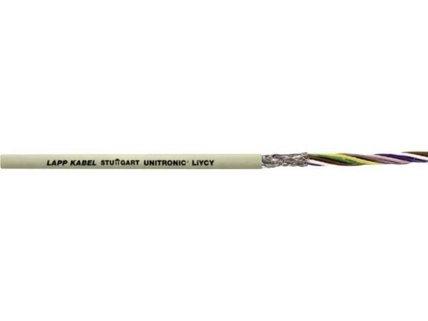 Lapp UNITRONIC LiYCY, 1 m, 0,25 mm², Harmaa, Kupari, PVC-muovi, 46 kg/km
